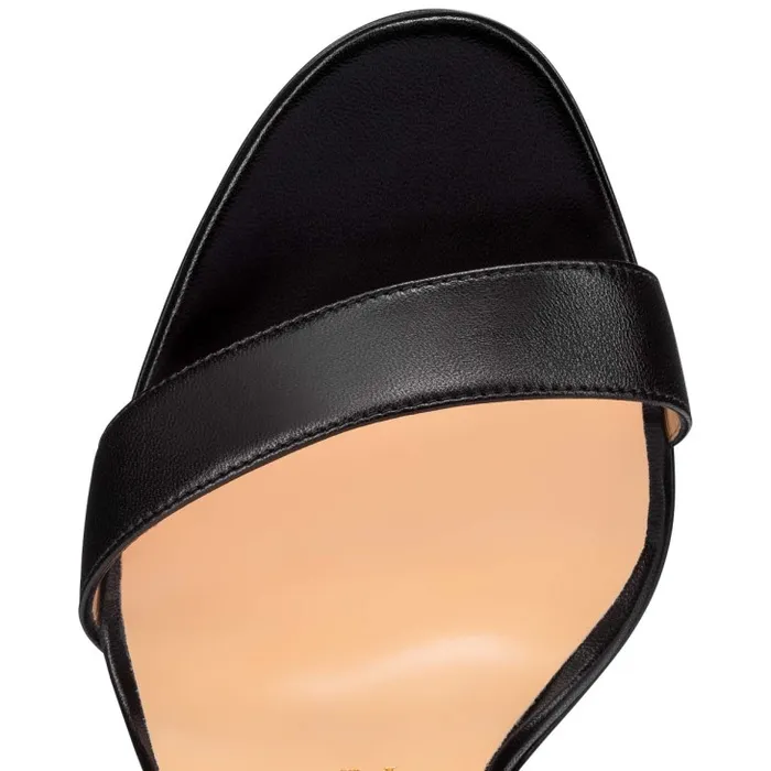 Women Loubi Queen Alta 150 Mm Sandals 8211 Nappa Leather 8211 Black Christian Louboutin Platforms