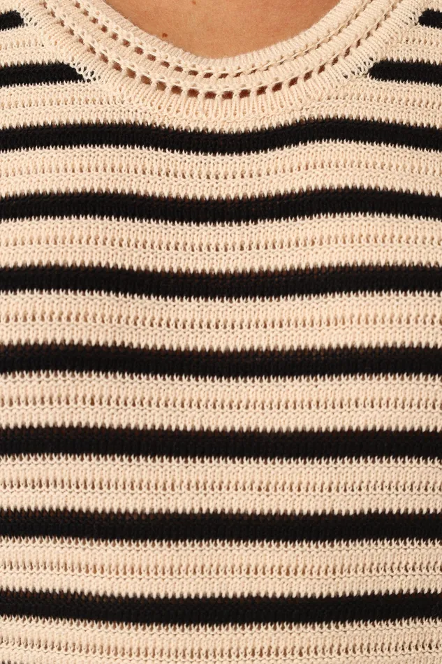 Women Loungewear petalandpup Cherie Knit Top 8211 Sand Black Sand Black