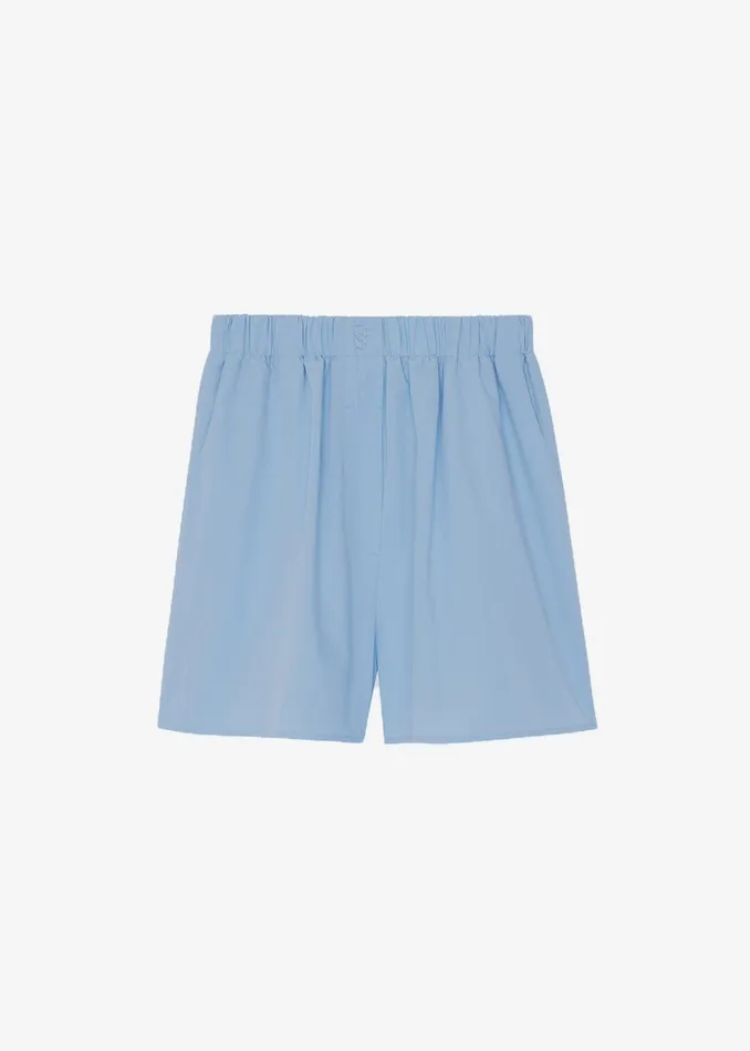Women Lui Organic Cotton Boxer Short 8211 Blue The Frankie Shop Bottoms