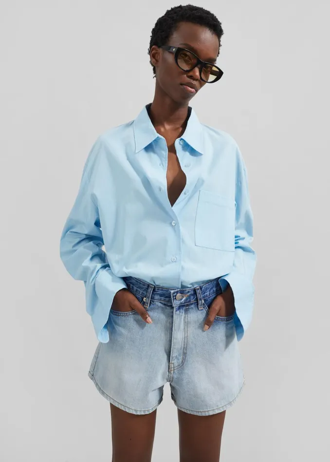Women Lui Shirt 8211 Sky The Frankie Shop Tops