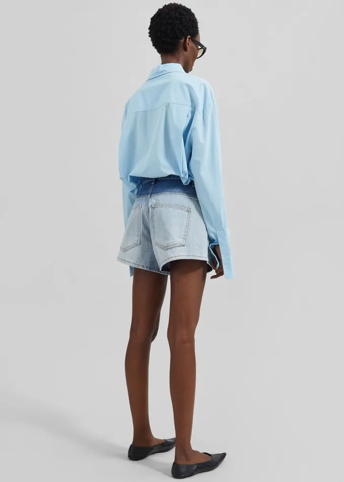 Women Lui Shirt 8211 Sky The Frankie Shop Tops