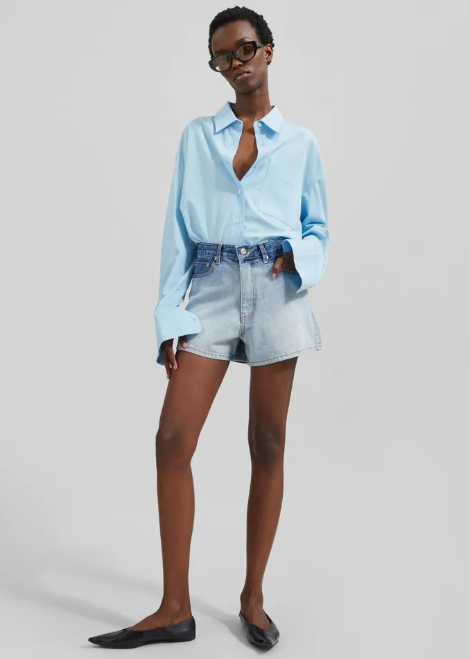 Women Lui Shirt 8211 Sky The Frankie Shop Tops