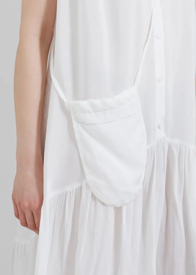 Women Maela Button Up Midi Dress 8211 White The Frankie Shop Dresses