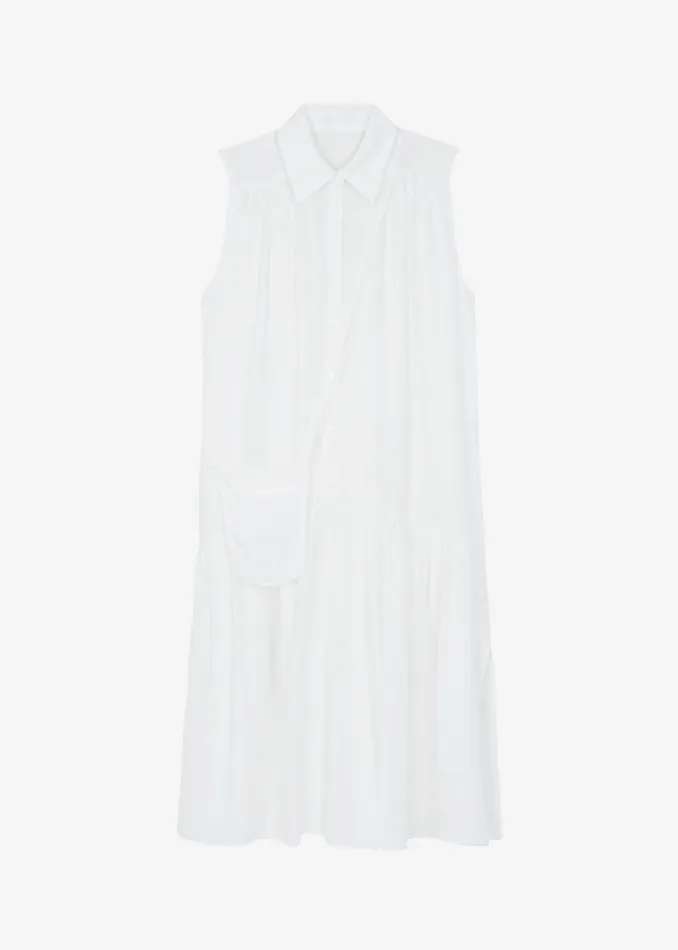 Women Maela Button Up Midi Dress 8211 White The Frankie Shop Dresses
