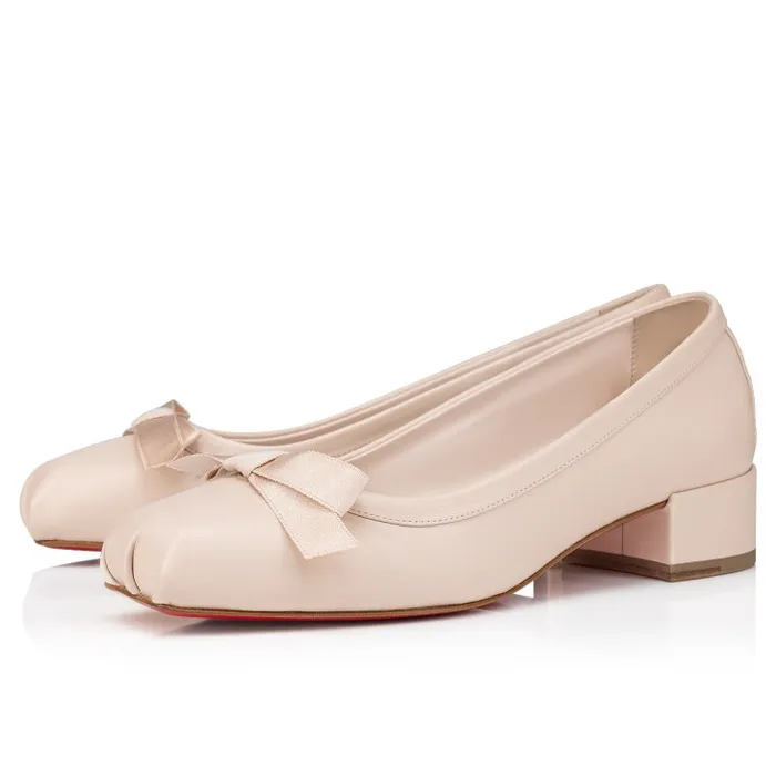 Women Mamaflirt 30 Mm Ballerinas 8211 Nappa Leather 8211 Leche Christian Louboutin Flats and Loafers