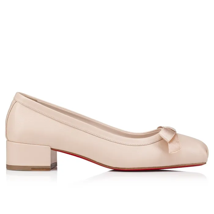 Women Mamaflirt 30 Mm Ballerinas 8211 Nappa Leather 8211 Leche Christian Louboutin Flats and Loafers