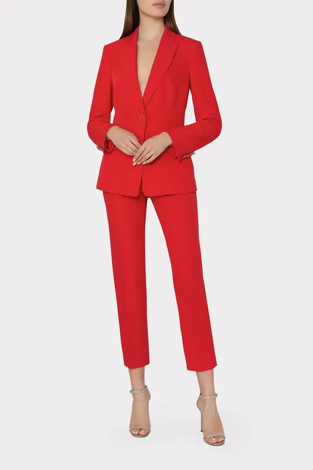 Women Matching Sets Milly Avery Cady Blazer Red