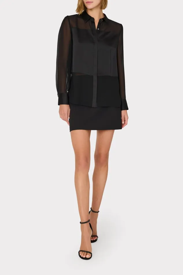 Women Matching Sets Milly Lizzy Cady Mini Skirt Black