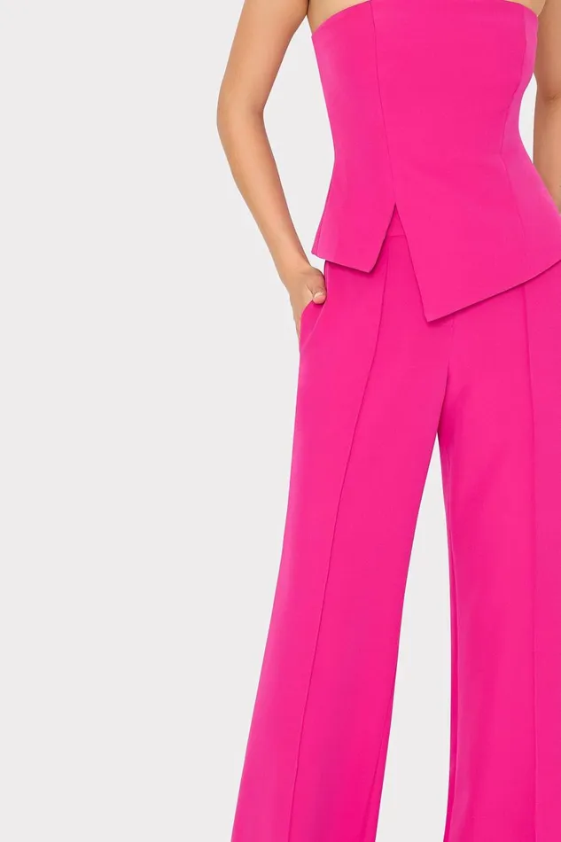Women Matching Sets Milly Nash Cady Pants Fuchsia