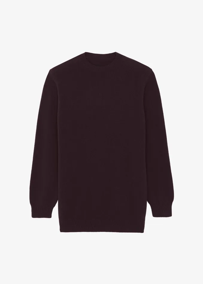 Women Maxime Knit Sweater Dress 8211 Dark Plum The Frankie Shop Knitwear