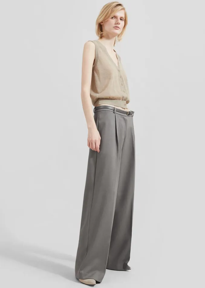 Women Maya Trousers 8211 Grey The Frankie Shop Bottoms