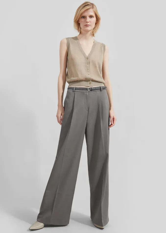 Women Maya Trousers 8211 Grey The Frankie Shop Bottoms