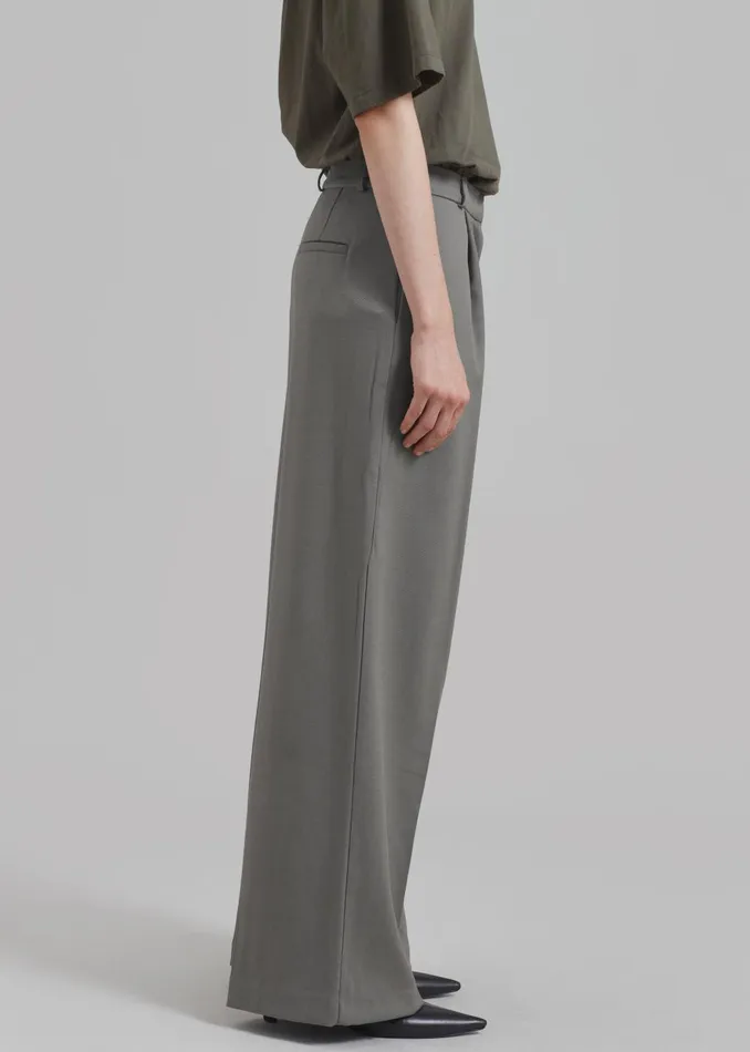 Women Maya Trousers 8211 Grey The Frankie Shop Bottoms
