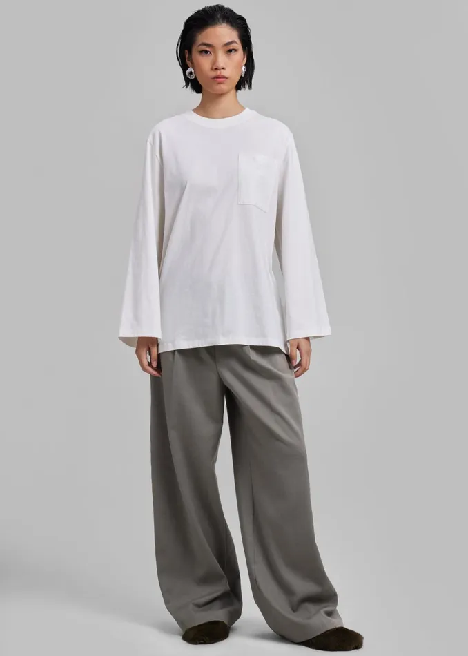 Women Maya Trousers 8211 Grey The Frankie Shop Bottoms