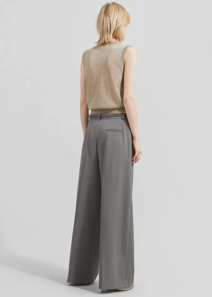 Women Maya Trousers 8211 Grey The Frankie Shop Bottoms