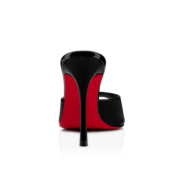 Women Me Dolly 100 Mm Mules 8211 Patent Calf 8211 Black Christian Louboutin Sandals and Slides