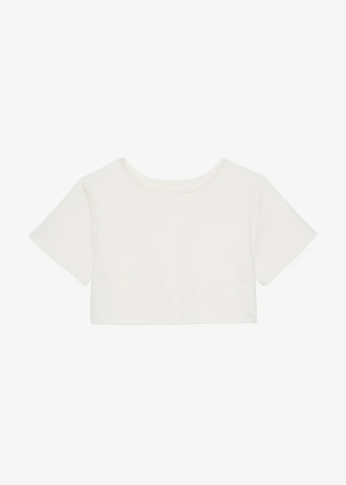 Women Meloe Crop Tee 8211 Beige The Frankie Shop Tops