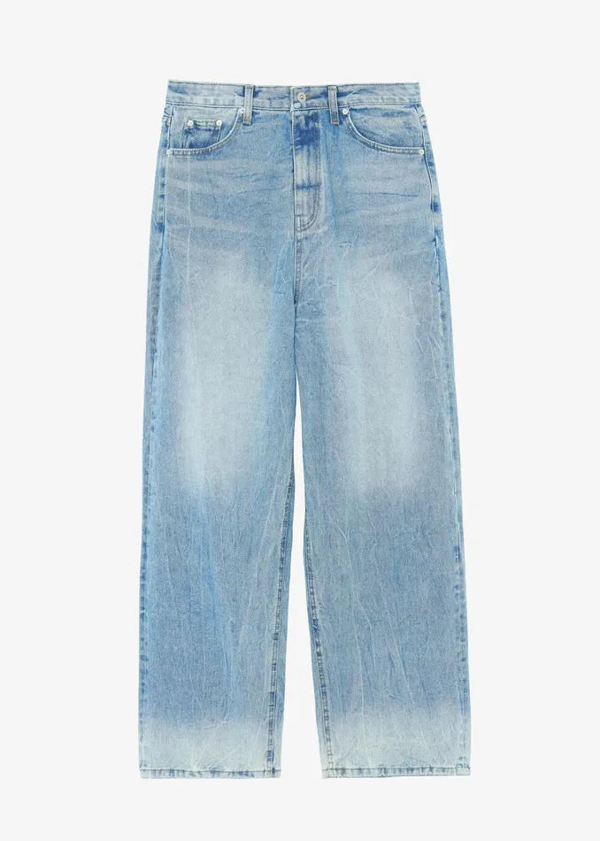 WomenMen Kane Wide Jeans 8211 Blue Wash The Frankie Shop Bottoms