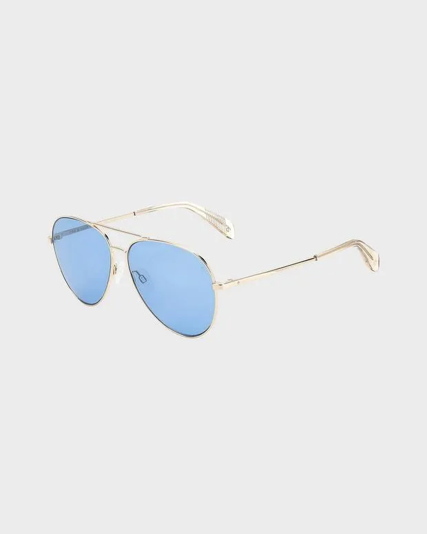WomenMen Sunglasses Rag and Bone Ren Gold Beige