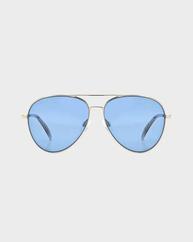 WomenMen Sunglasses Rag and Bone Ren Gold Beige