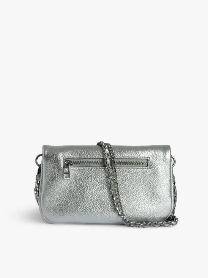 WomenMen Zadig and Voltaire Clutches Rock Nano Clutch Silver WomenMen Zadig and Voltaire Clutches Rock Nano Clutch Silver