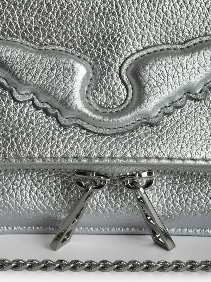 WomenMen Zadig and Voltaire Clutches Rock Nano Clutch Silver WomenMen Zadig and Voltaire Clutches Rock Nano Clutch Silver