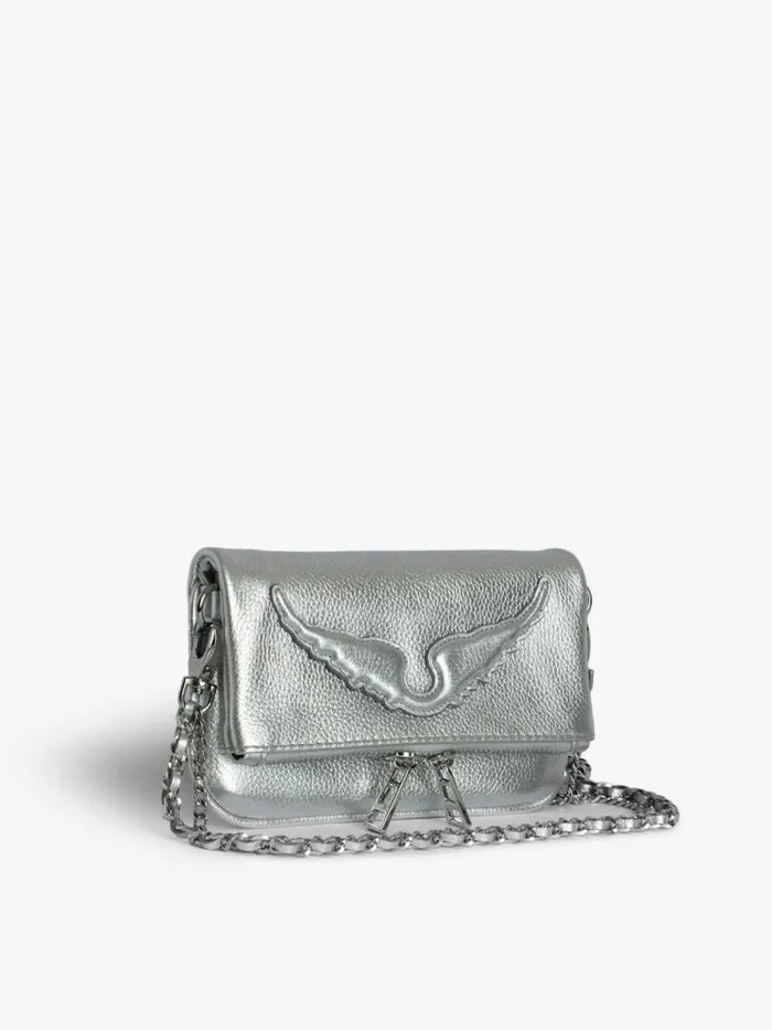 WomenMen Zadig and Voltaire Clutches Rock Nano Clutch Silver WomenMen Zadig and Voltaire Clutches Rock Nano Clutch Silver