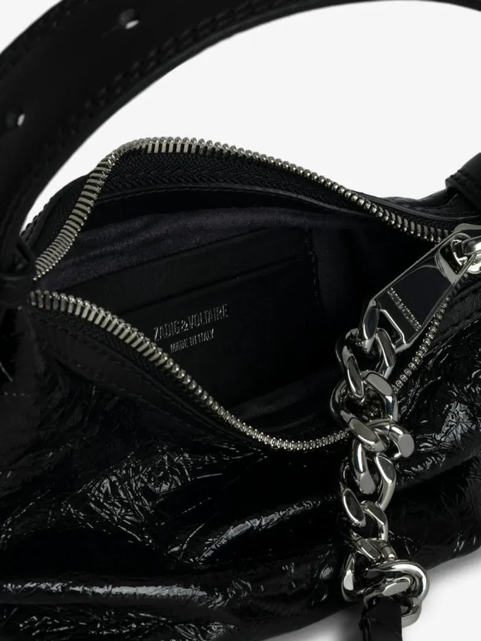 WomenMen Zadig and Voltaire Shoulder Bags Le Cecilia XS Bag Black