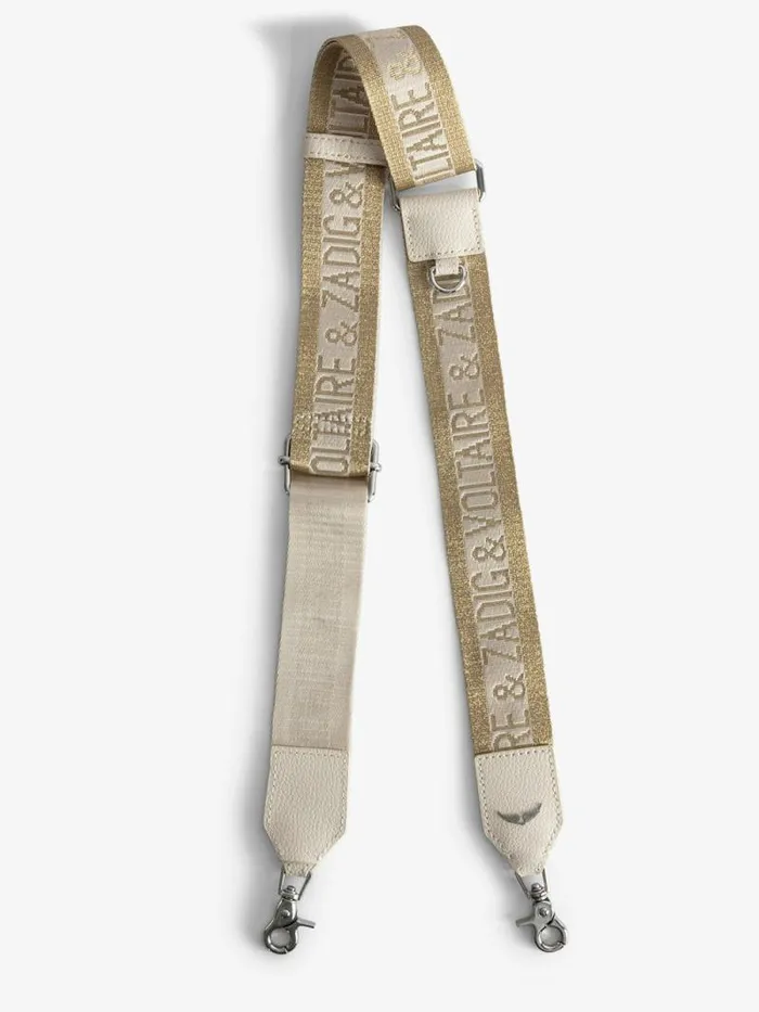WomenMen Zadig and Voltaire Straps and Accessories Zadig Shoulder Strap Gold