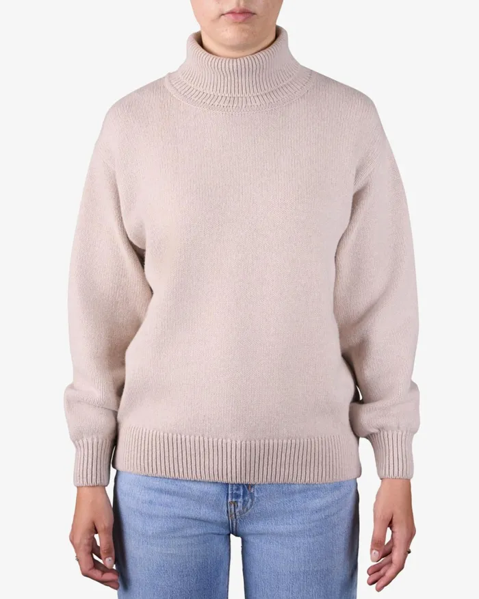 Women Merino Wool Turtleneck Oxblood Red Colorful Standard Knit Sweaters