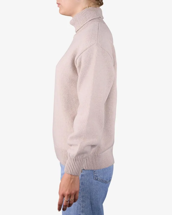 Women Merino Wool Turtleneck Oxblood Red Colorful Standard Knit Sweaters