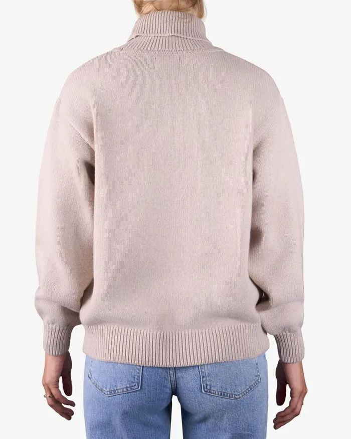 Women Merino Wool Turtleneck Oxblood Red Colorful Standard Knit Sweaters