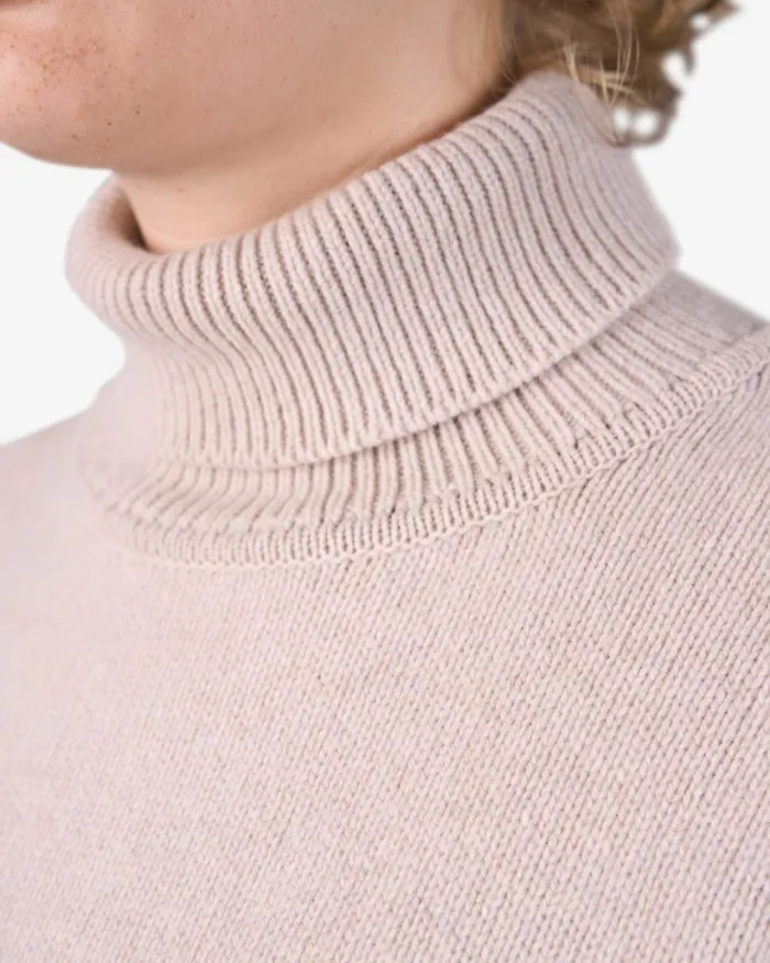 Women Merino Wool Turtleneck Oxblood Red Colorful Standard Knit Sweaters