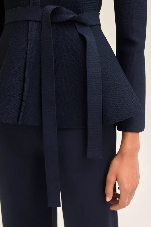 Women MICRO CREPE CROP TROUSER NAVY Trousers Scanlan Theodore