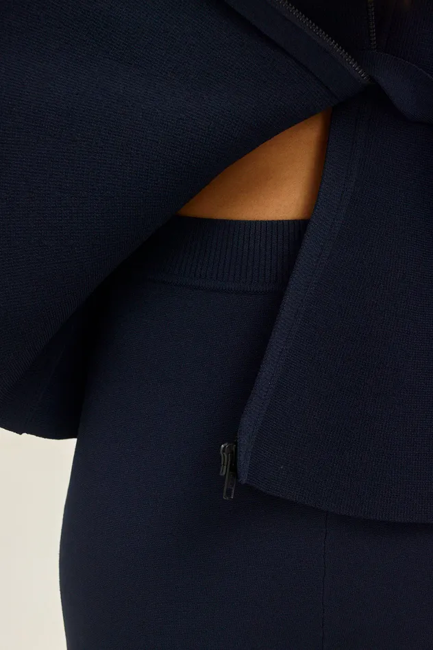 Women MICRO CREPE CROP TROUSER NAVY Trousers Scanlan Theodore