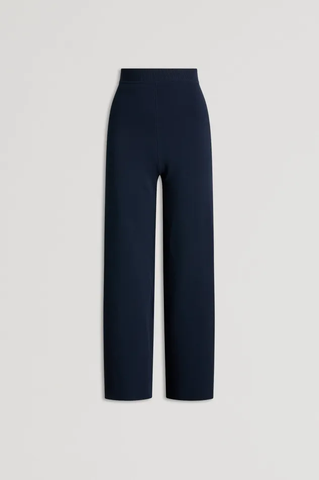Women MICRO CREPE CROP TROUSER NAVY Trousers Scanlan Theodore