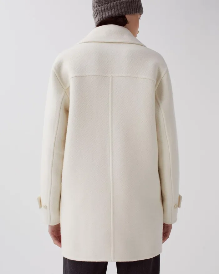Women MidLength Coat Glass Green Beige Comptoir Des Cotonniers Coats and Jackets Women MidLength Coat Glass Green Beige Comptoir Des Cotonniers Coats and Jackets