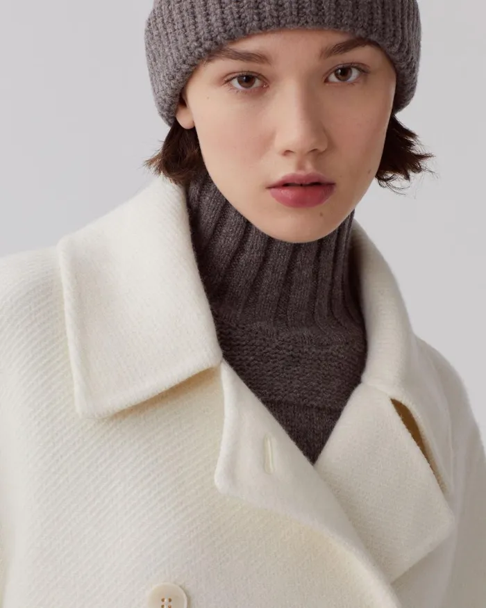 Women MidLength Coat Glass Green Beige Comptoir Des Cotonniers Coats and Jackets Women MidLength Coat Glass Green Beige Comptoir Des Cotonniers Coats and Jackets