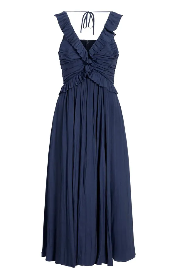 Women Midi Cinq Sept Calloway Dress Navy