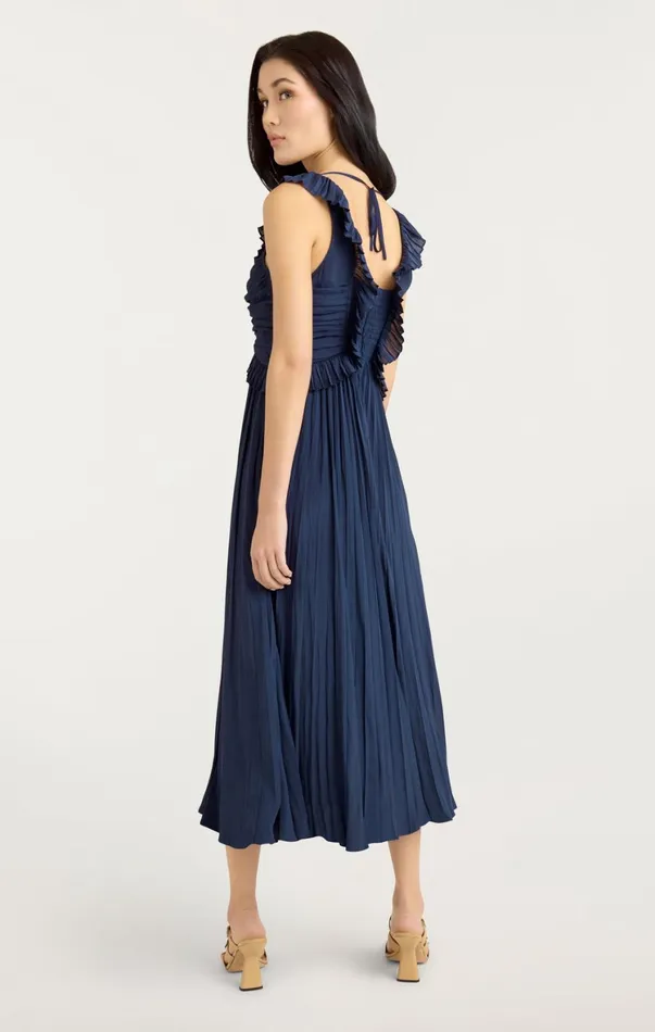 Women Midi Cinq Sept Calloway Dress Navy