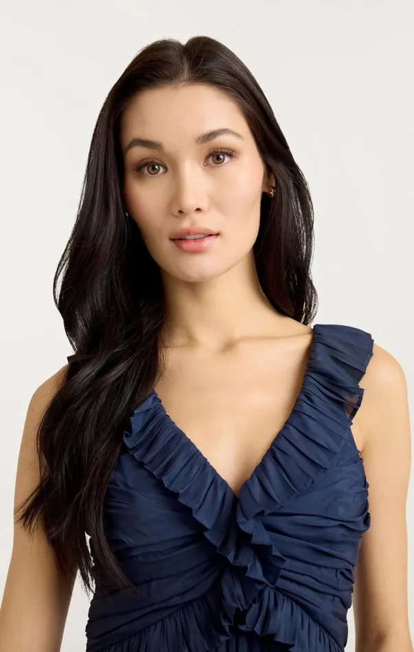 Women Midi Cinq Sept Calloway Dress Navy