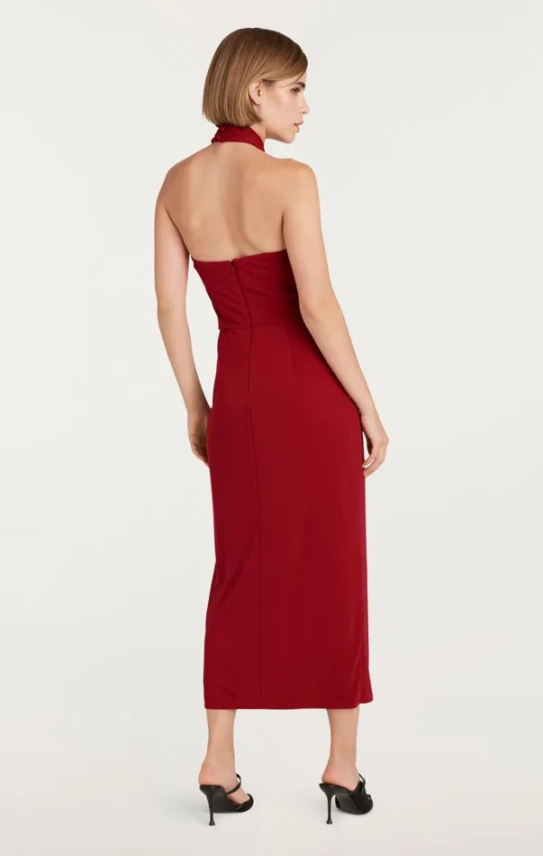 Women Midi Cinq Sept Kaily Dress Rosewood