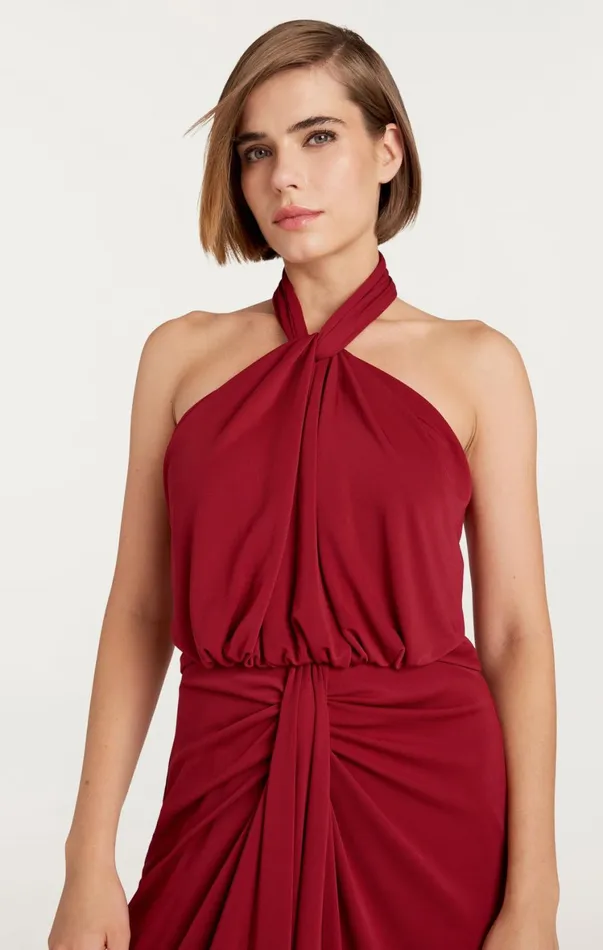 Women Midi Cinq Sept Kaily Dress Rosewood