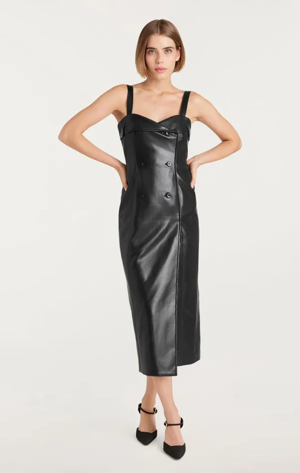 Women Midi Cinq Sept Tessa Dress Black