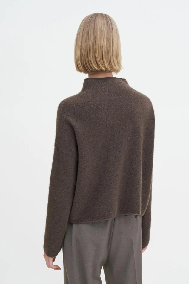 Women Mika Yak Funnelneck Sweater Driftwood Filippa K Knitwear