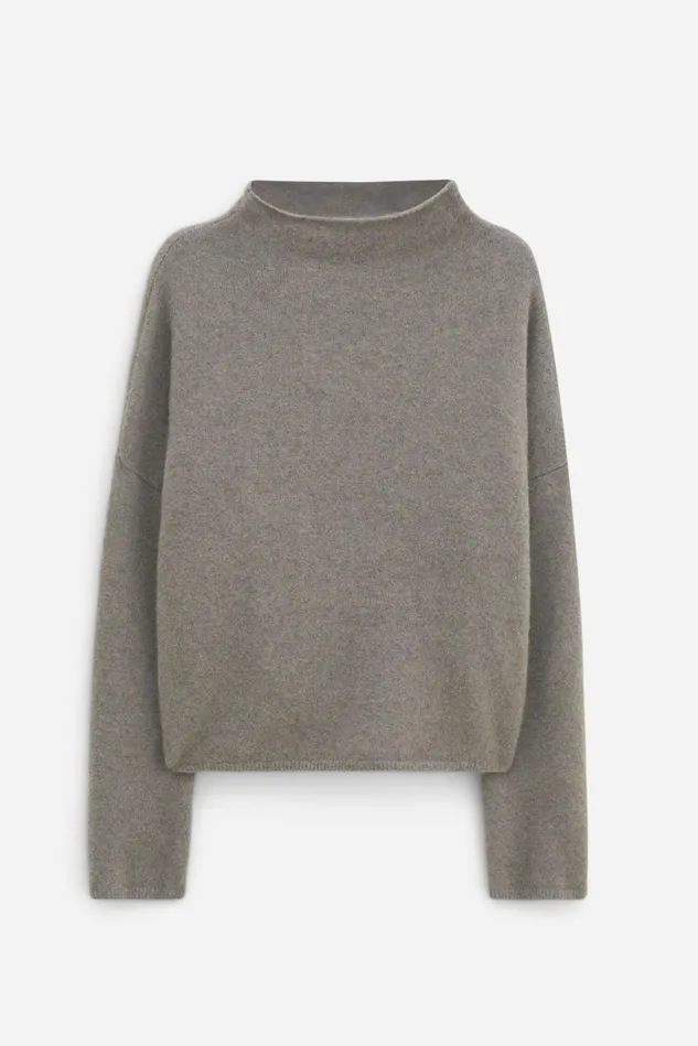 Women Mika Yak Funnelneck Sweater Moss Grey Filippa K Knitwear