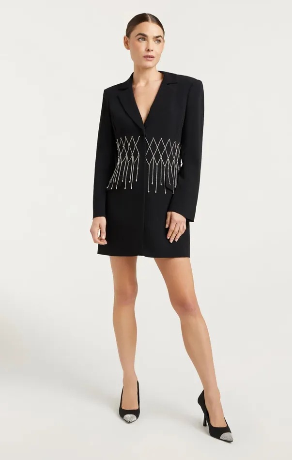 Women Mini Cinq Sept Naydeen Dress Black