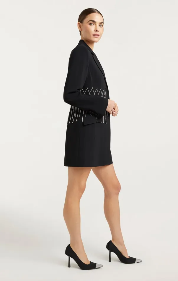 Women Mini Cinq Sept Naydeen Dress Black