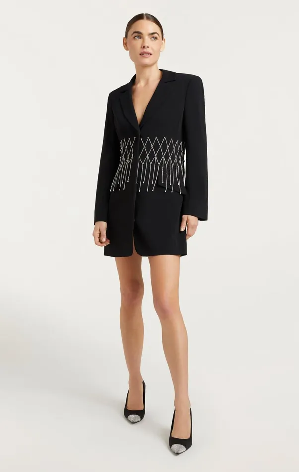 Women Mini Cinq Sept Naydeen Dress Black
