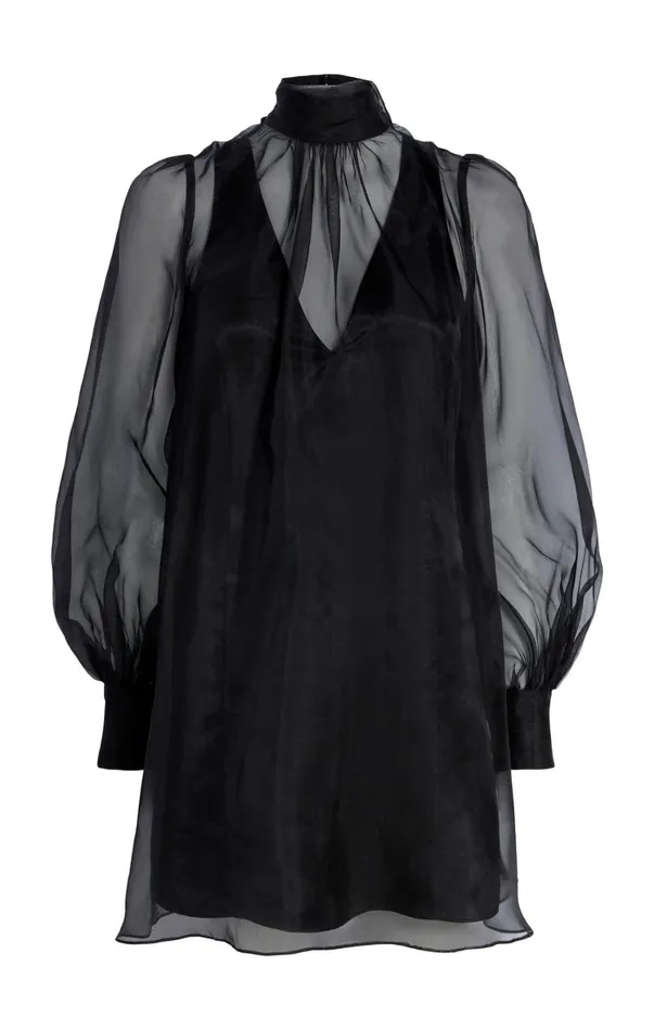 Women Mini Cinq Sept Reo Dress Black